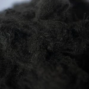 Полиэфирное штапельное волокно без статического электричества